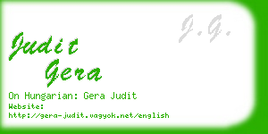 judit gera business card